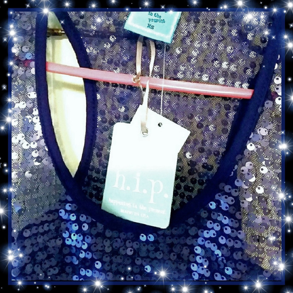 hip Dresses & Skirts - H.I.P  GORGEOUS DK BLUE SEQUIN DRESS NEW FROM NY!
